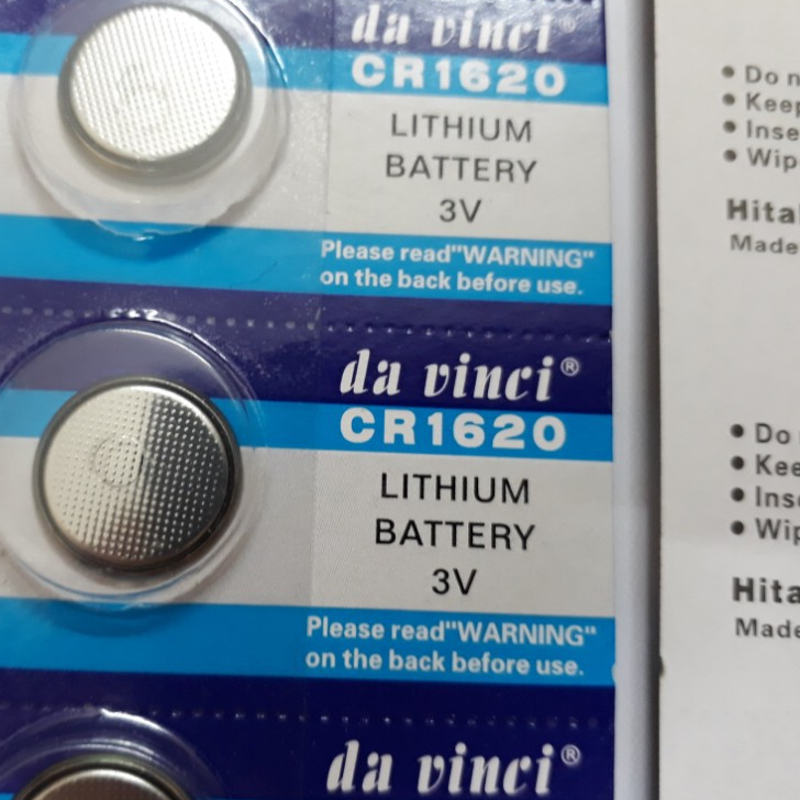 VỈ 5 PIN CÚC ÁO LITHIUM CR1620