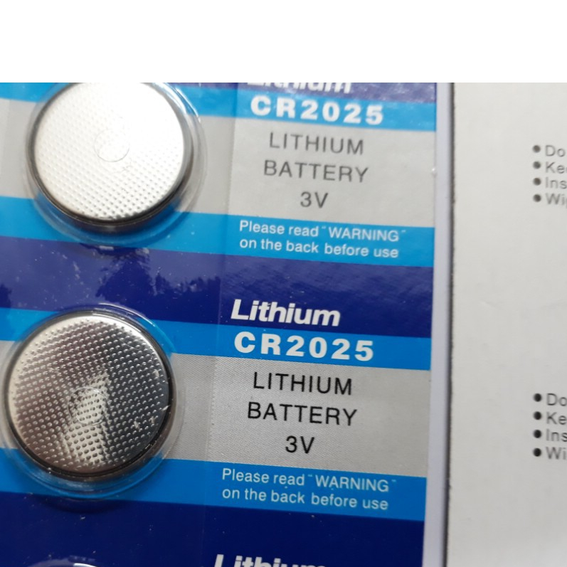 VỈ 5 PIN CÚC ÁO CR2025 LITHIUM