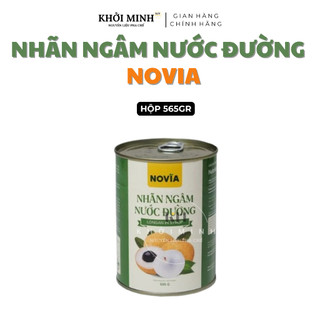 Nhãn Ngâm Nước Đường Novia Hộp 565Gr