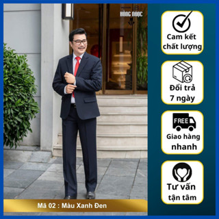 Bộ vest nam trung niên cao cấp, vest trung niên 2 lớp dầy dặn ( Hàng cao cấp )