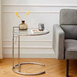 Bàn Trà Cà phê Kính Gió - Bàn Hình Tròn Nhỏ Trong Suốt - Bàn Nhỏ Cạnh Giường Ngủ (SẴN GIAO NGAY) Minmindecor