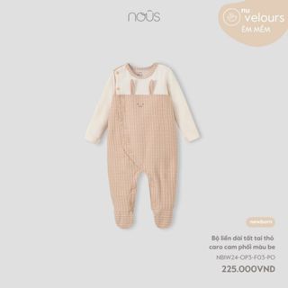 Nous Newborn Bộ bodysuit có tất cho bé sơ sinh chất liệu Nu Petit mềm mại, kháng khuẩn cho bé BST T10