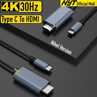 Cáp USB Type-C ra HDMI 4K*60Hz Cao Cấp NYT Đen Trắng Nhôm Premium