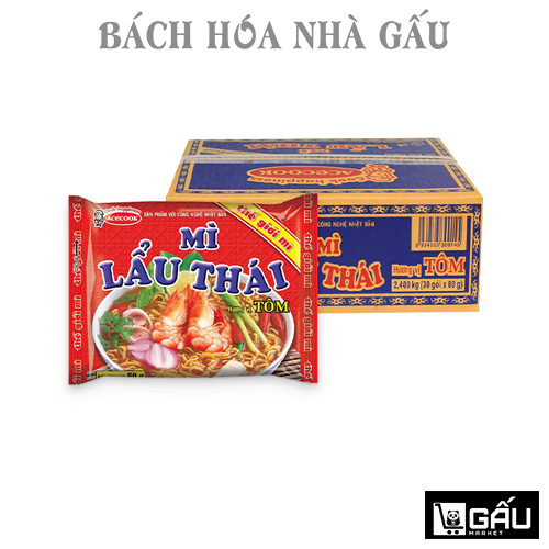 Mì lẩu thái tôm Acecook thùng 30 gói