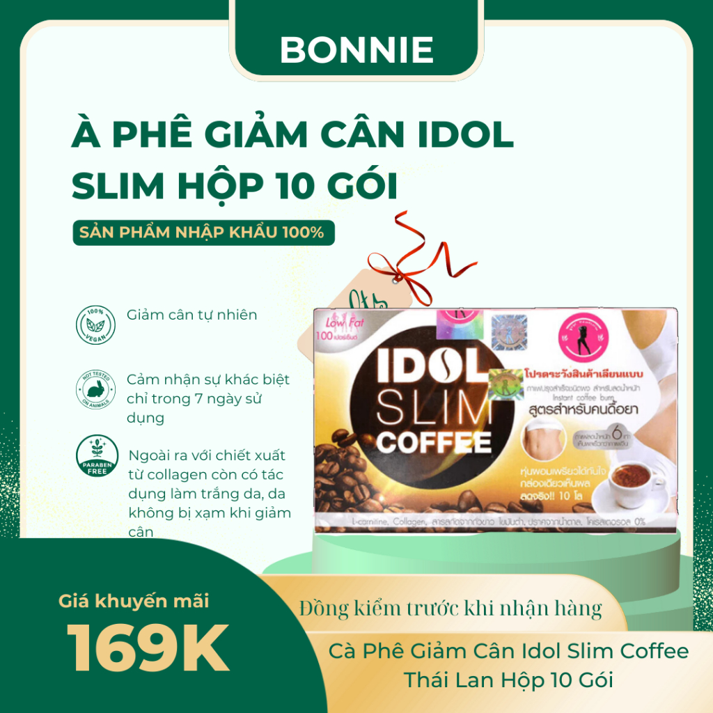 CÀ PHÊ GIẢM CÂN IDOL SLIM COFFEE X2 THÁI LAN