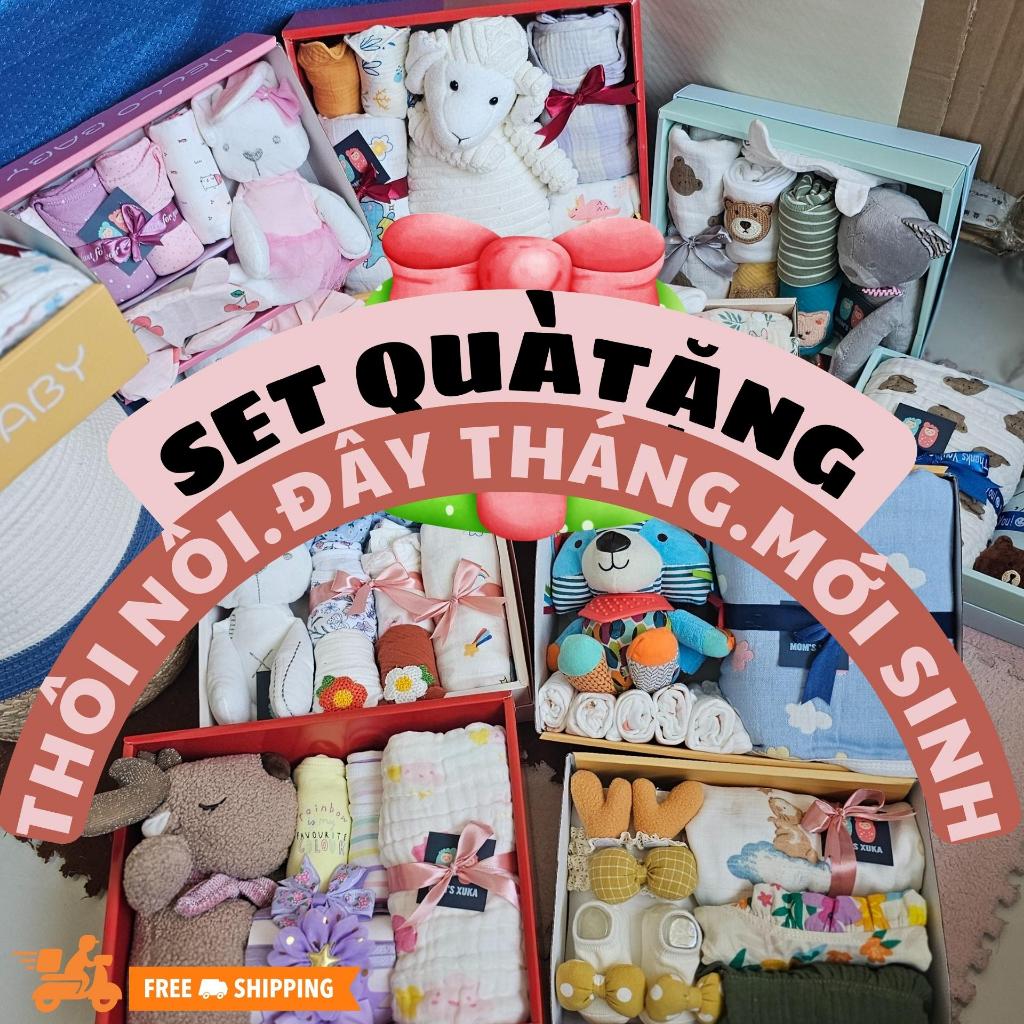 Set quà tặng ĐẦYTHÁNG, THÔI NÔI,SẮP SINH, MỚI SINH cho bé gái, bé trai