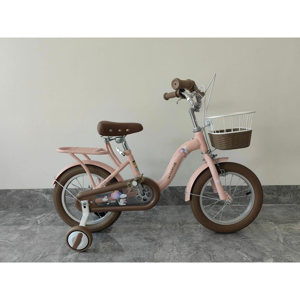 xe đạp trẻ em xe bé gái size 18 inch hãng Xaming cho bé từ 6 đến 8 tuổi