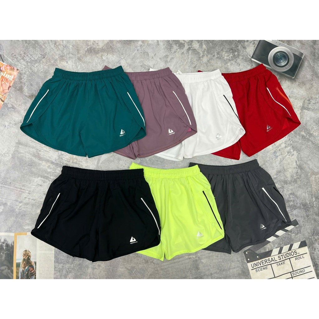 Quần Đùi 2 Lớp Nữ Big Size Từ 55kg~100kg, Bên Trong Có Lớp Bảo Hộ Chất Thun Co Dãn - Mã AT6436