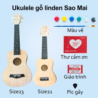 Đàn Ukulele Sao Mai Gỗ - Size Concert 23 inch