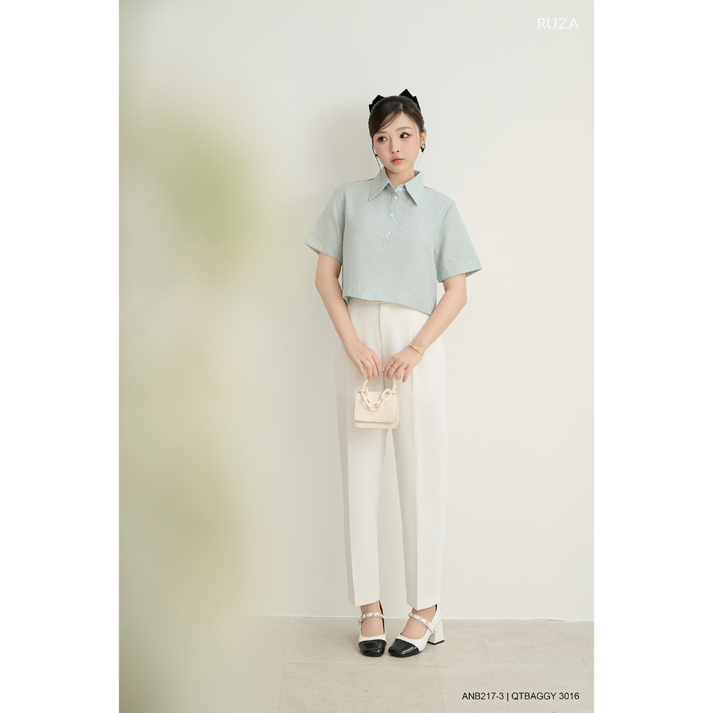  Quần tây nữ Baggy ống ôm lưng cao thiết kế dáng công sở thời trang Baggy QBF109 QBF110 