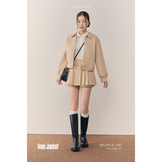 JOIE DES ROSES - Set áo khoác kaki dài tay cổ đức Ivan Jacket và chân váy xếp ly Emmi Skirt