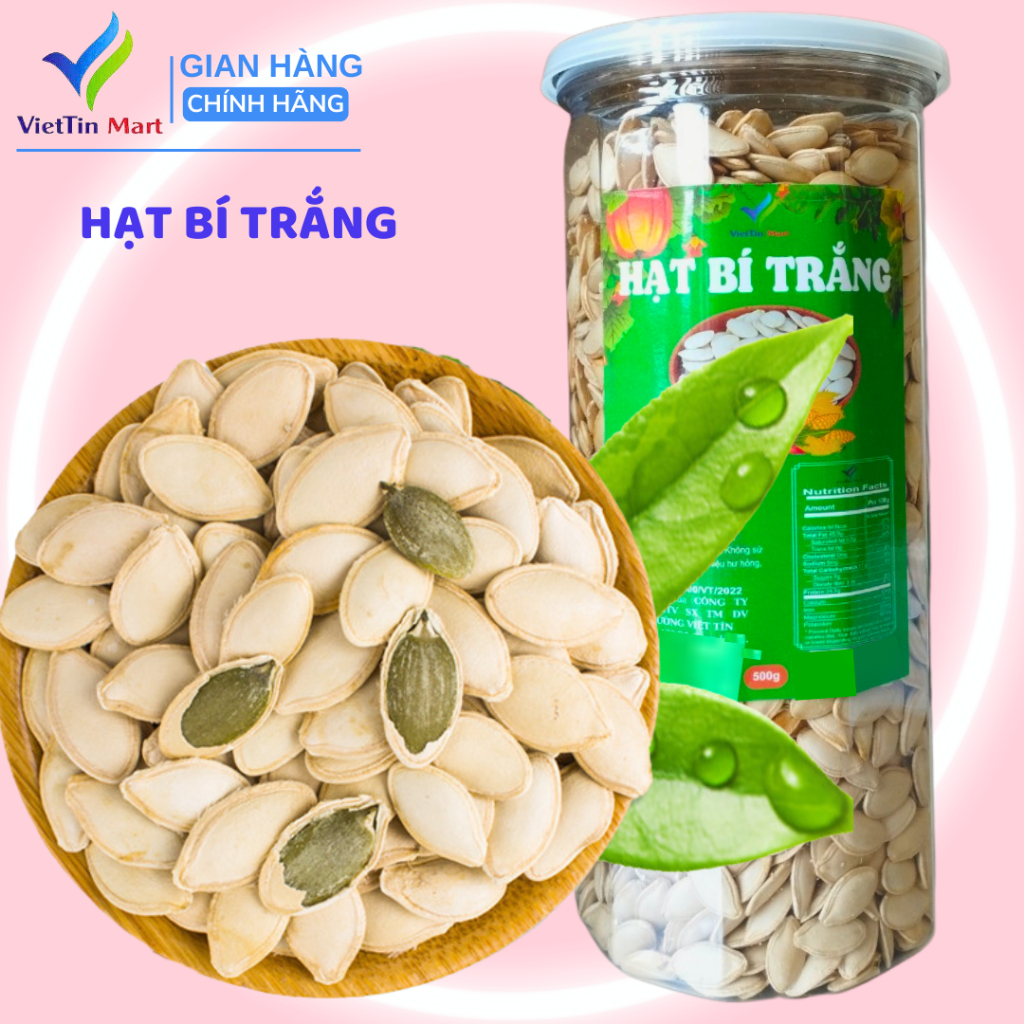 Hạt Bí Trắng Rang Tay VIETTIN MART 500G