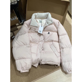 [Có Sẵn] Áo Phao Hồng Dáng Ngắn Siêu Dày Mùa Đông