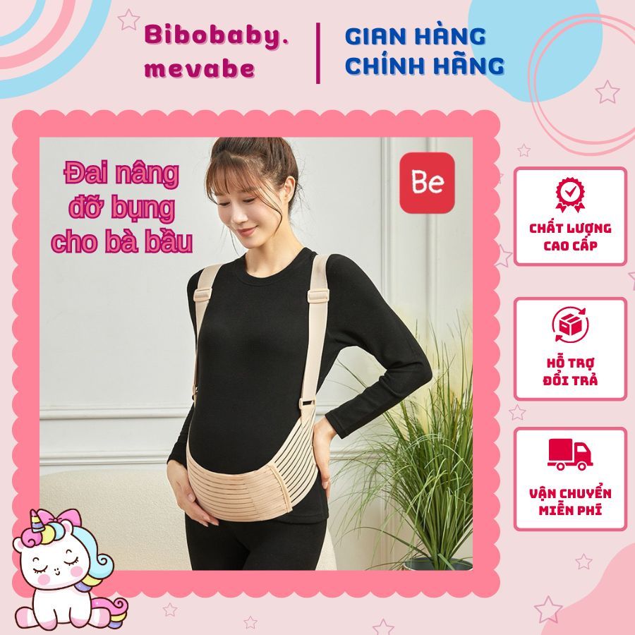 Đai Bụng Bầu, Đai nâng bụng cho bà bầu. Hỗ trợ giảm đau lưng, rạn bụng, dây co dãn 4 chiều