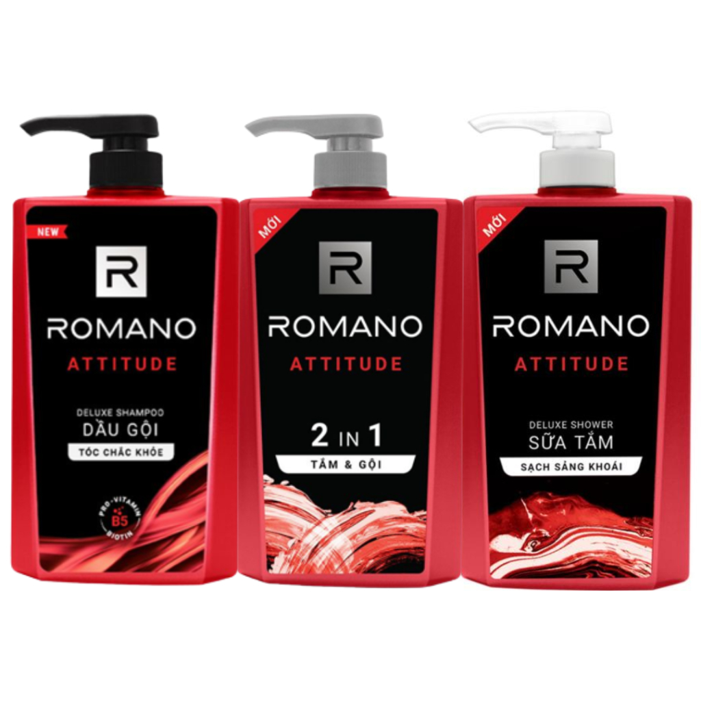 Dầu Gội Hương Nước Hoa ROMANO Attitude | Tắm gội 2in1 Romano Attitude | Sữa tắm Romano Attitude 180g
