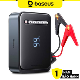 Bơm Lốp Đa Năng Kiêm Kích Bình Ô Tô Baseus Super Energy 2-in-1 Jump Starter Sạc Pin Cầm Tay 8000mAh