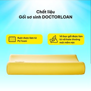 Gối sơ sinh DOCTORLOAN bảo vệ cột sống cổ cho bé từ 0 -1 tuổi
