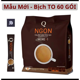   Đón Xuân 2026🌸  Cafe Sữa Hoà Tan 3in1 Q.Ngon Trần Quang 1.2kg - 60 gói 