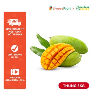 [HẾT HÀNG] Thùng 3Kg Xoài Cát Hòa Lộc Cao Lãnh - FoodMap Fruits