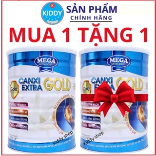 [MUA 1 TẶNG 1] Sữa canxi cho người già Mega Canxi Extra Gold lon 900g (date luôn mới)