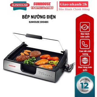 Bếp nướng điện sunhouse shd4603 + tặng miếng bọt biển rửa bát