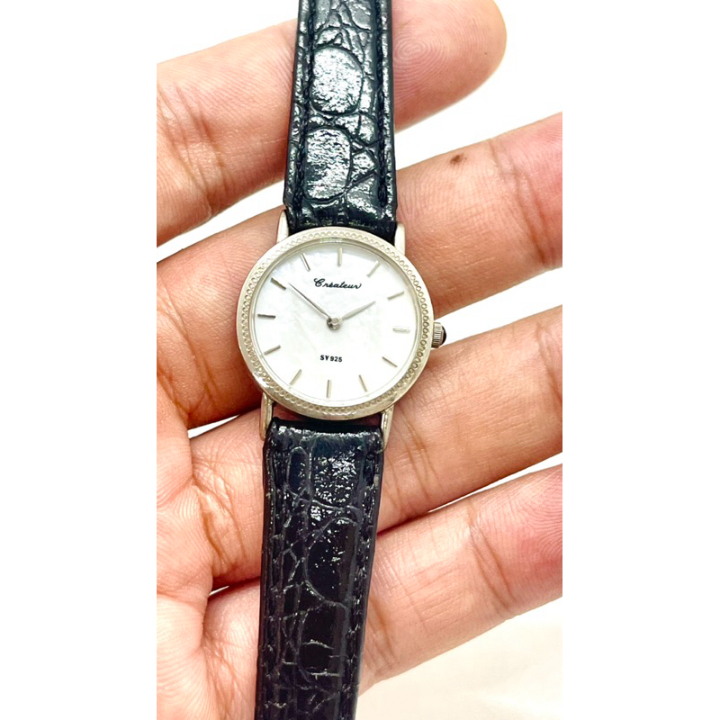 Đồng hồ bạc đúc nữ CreaTeur [Chính hãng/ Nhật bãi]