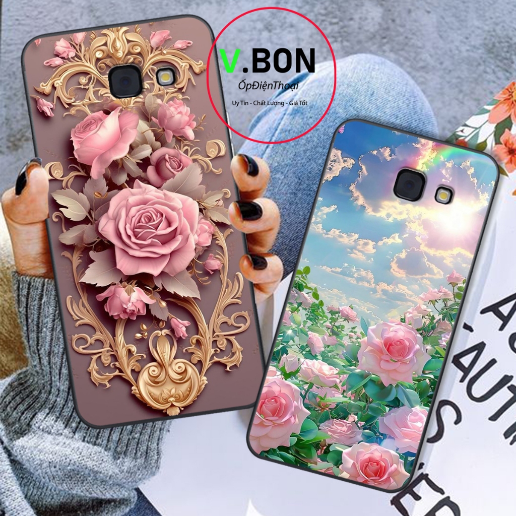 Ốp lưng Samsung A5 2016 / A7 2016 / A5 2017 / A7 2017 In Hình  "HOA HỒNG" Đẹp.