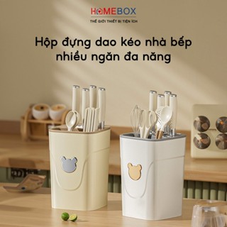 Hộp Đựng Dao Kéo Thìa Đũa Nhà Bếp Có Đáy Thoát Nước Chống Ẩm Mốc, Giá Đựng Đồ Bếp Đa Năng Tiện Ích