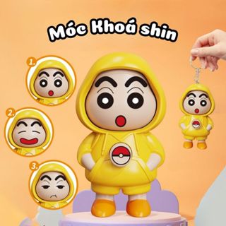 Đồ Chơi Móc Khoá Shin Dễ Thương Thay Đổi Biểu Tượng Cảm Xúc Khuôn Mặt - Búp Bê Thay Đổi Khuôn Mặt