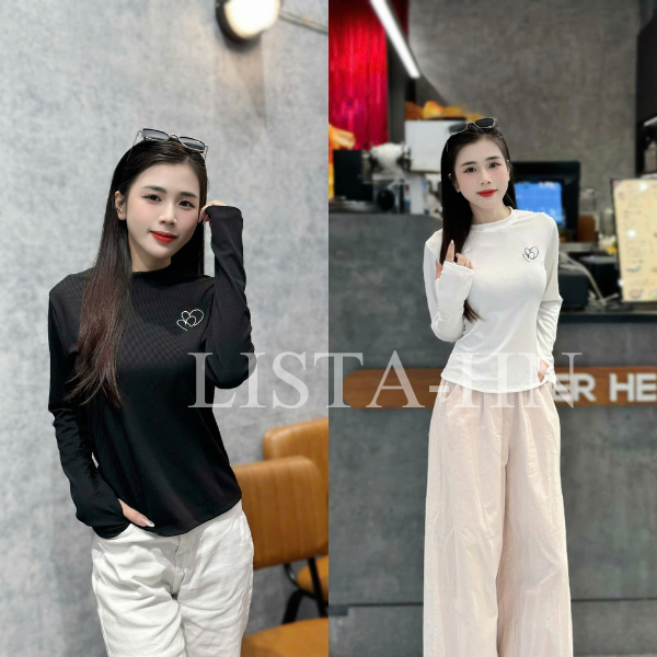 Áo dài tay xỏ ngón - Lista chất liệu tăm hàn ,phù hợp bốn mùa đi chơi ,đi du lịch ,ở nhà .sản phẩm có size từ 38 -78kg | BigBuy360 - bigbuy360.vn