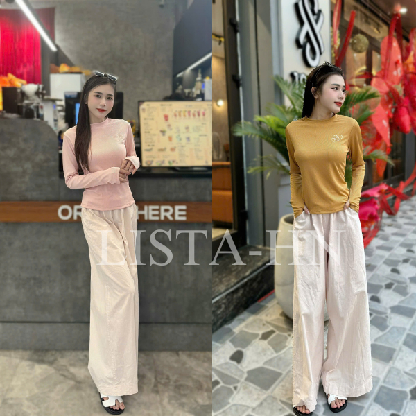 Áo dài tay xỏ ngón - Lista chất liệu tăm hàn ,phù hợp bốn mùa đi chơi ,đi du lịch ,ở nhà .sản phẩm có size từ 38 -78kg | BigBuy360 - bigbuy360.vn