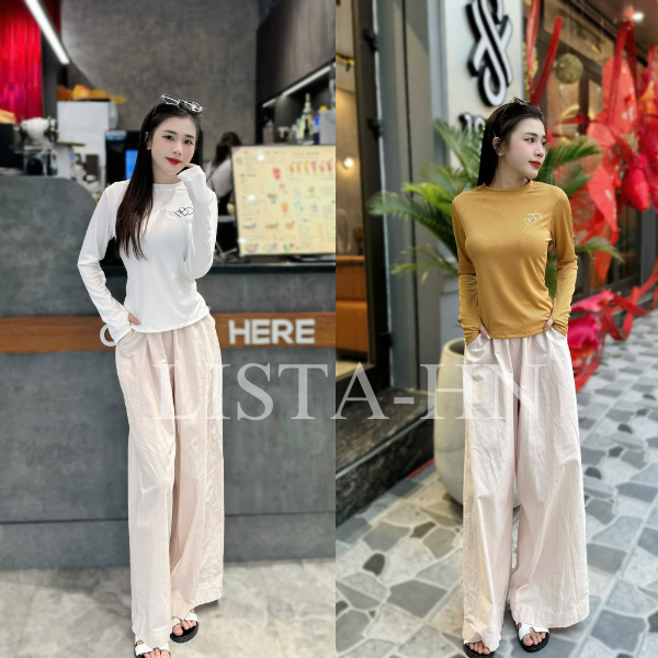 Áo dài tay xỏ ngón - Lista chất liệu tăm hàn ,phù hợp bốn mùa đi chơi ,đi du lịch ,ở nhà .sản phẩm có size từ 38 -78kg | BigBuy360 - bigbuy360.vn