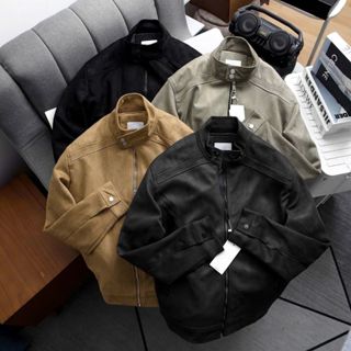 Áo Khoác Bomber Da Lộn H2T Cổ Đứng Suede Jacket 1790