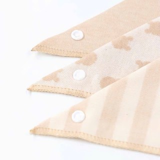Yếm tam giác cotton organic an toàn cho bé sơ sinh-3 tuổi