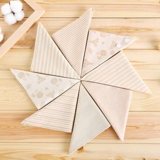 Yếm tam giác cotton organic an toàn cho bé sơ sinh-3 tuổi