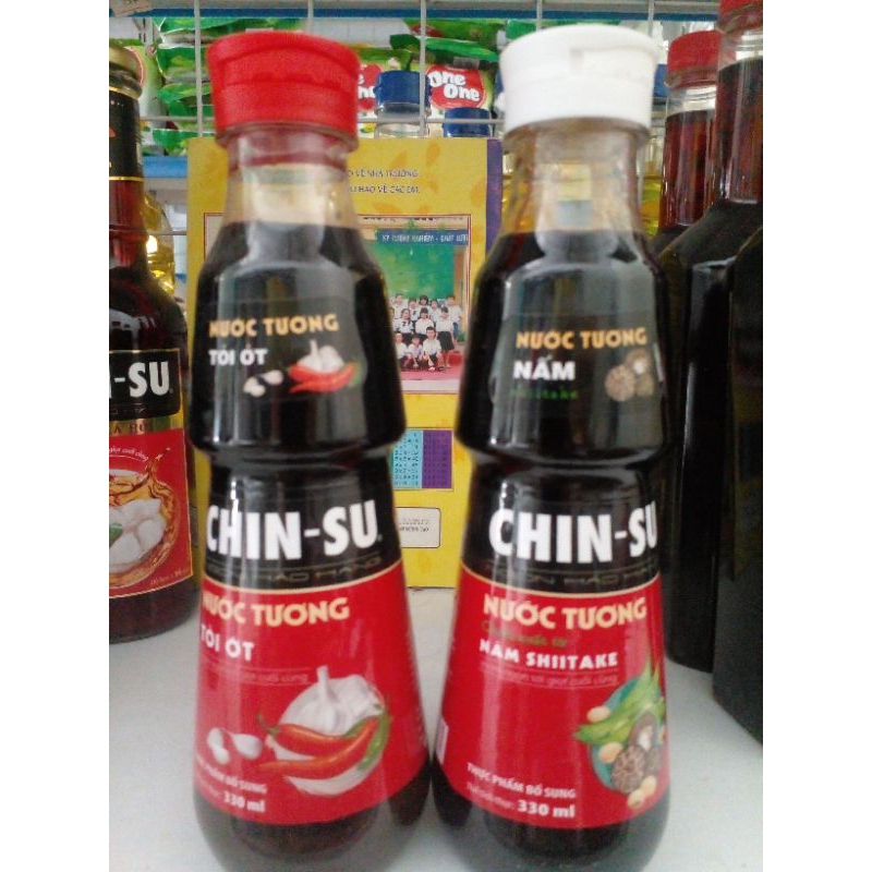Nước tương Chinsu tỏi ớt 330ml