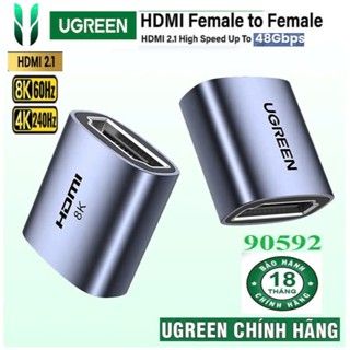Đầu nối HDMI Ugreen 20107 90592 HD159 (FeMale - FeMale HD 2.1 l 4K x 8K@60Hz 48Gbps eARC 3D HDG)