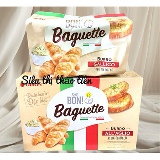  Bánh Mì Baguette Bon Orion Nướng Vị Bơ Tỏi Kiểu Ý túi 108g 180g hộp 216g 