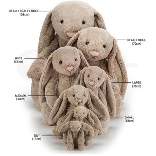 [CHÍNH HÃNG] THỎ BÔNG JELLYCAT BASHFUL BUNNY BEIGE