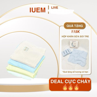 (TẶNG 1 HỘP KHĂN SỮA 2 LỚP) DEAL KHĂN TẮM COMBO 2 KHĂN TẮM 4 LỚP SỢI TRE LỤA, KT 90*95cm