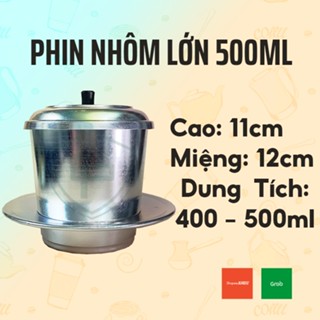Phin Cà Phê Nhôm Lớn Dùng Gia Đình hoặc Bán Quán 500ml - Chất Lượng, Bền
