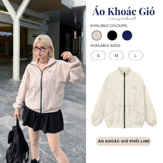 Áo Khoác Gió Ecochic Nam Nữ Unisex Logo Bạc Ver 2 Cao Cấp Chống Nước Chống Gió Thoải Mái Thể Thao Phong Cách B072
