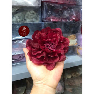HOA LỤA CÀI ÁO đính áo 13cm