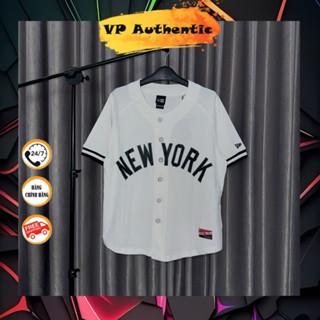[ Chính Hãng ] Áo Jersey New Era Bóng Chày New York Trắng Chính Hãng ( VP Authentic )