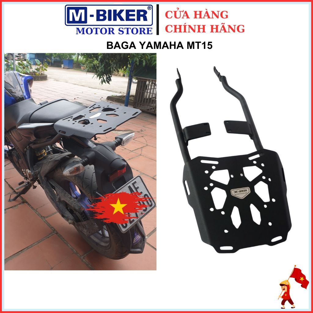 Baga MT15, Cảng sau gắn thùng MT15, Baga sau dành cho Yamaha MT15 chính hãng MBIKER
