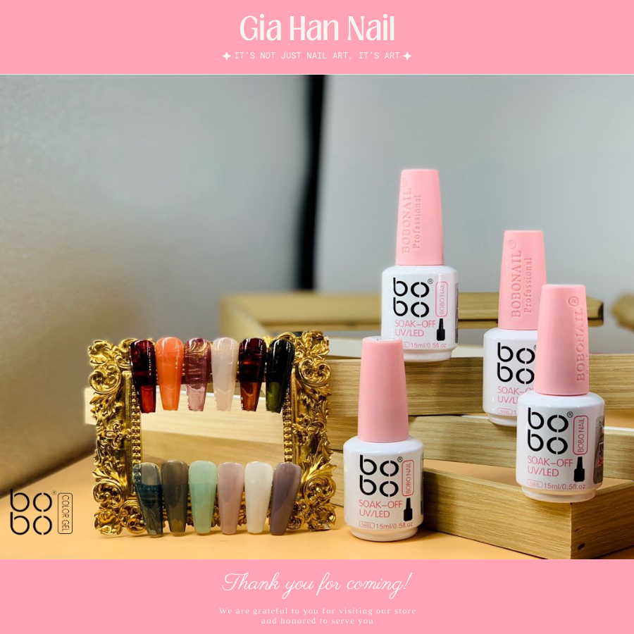 Sơn thạch BoBo 12 màu - GIA HAN Nail