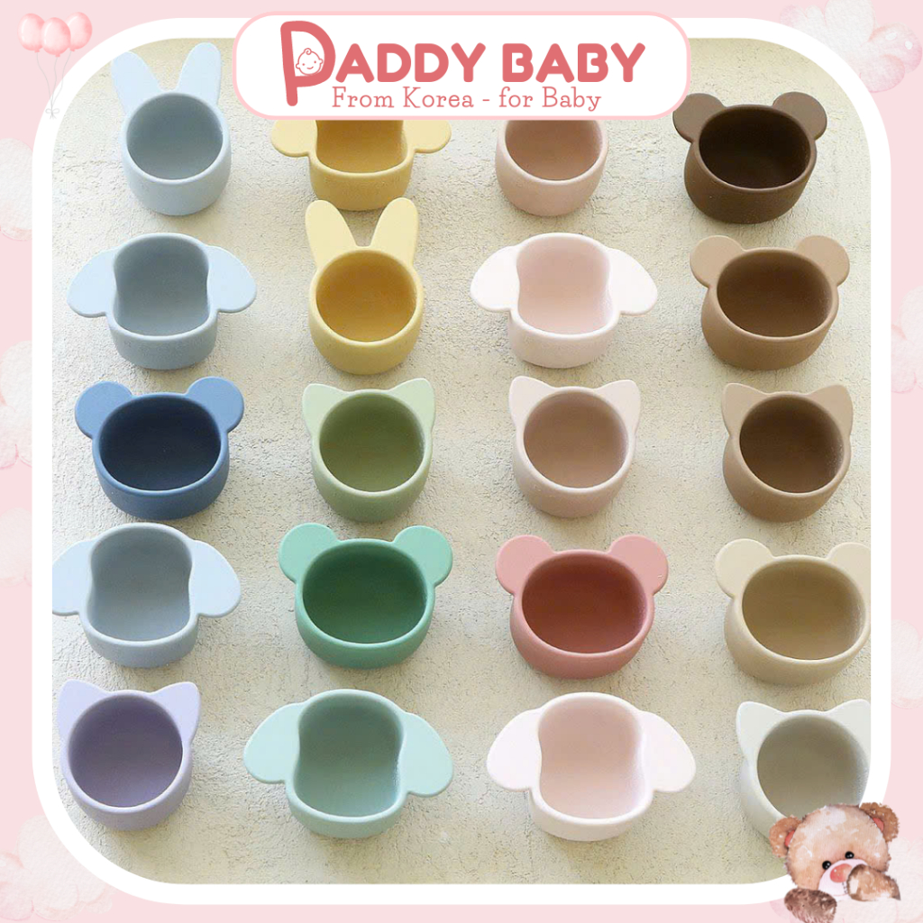 Bát ăn dặm silicon Rocou Hàn Quốc cao cấp cho bé - Made in Korea (không kèm thìa)