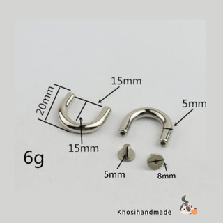 Khoen U Vít 1.5cm  & 1.0cm (15k/cặp)