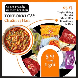 Set Tokbokki tự nấu gồm 500gr bánh gạo + sốt Tokbokki Hàn Quốc pha sẵn tiện lợi