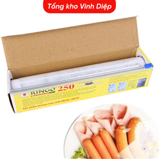 Màng bọc thực phẩm Ringo 250 wrap dùng để bọc thức ăn an toàn cho sức khỏe